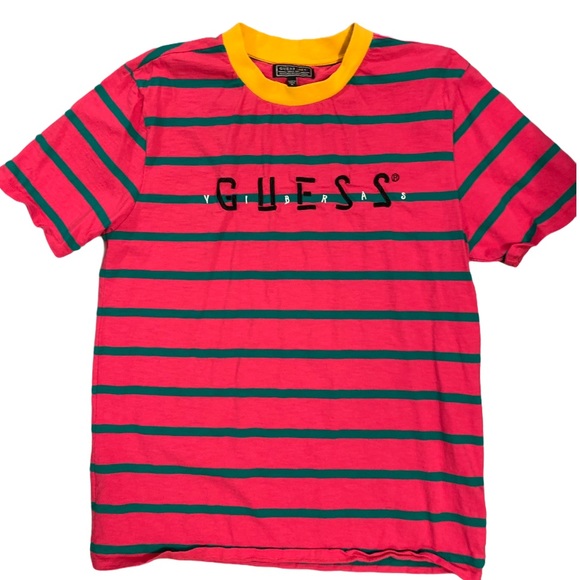 GUESS X J Balvin Vibras Concert Stripe Tee - Picture 1 of 3
